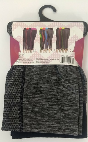 Sporty Chic Fitness Yoga Leggings - One Size Fits Most Ankle Length Supportive - Picture 2 of 3