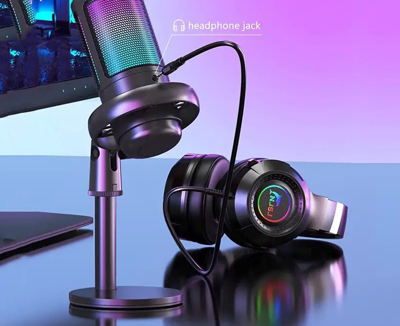 FIFINE Microfono USB Per Gaming E Streaming - Condensatore, Braccio Regolabile, RGB, Mute - Foto 11