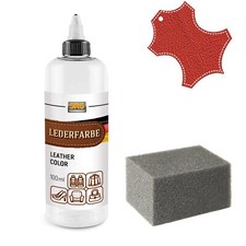 Lederfarbe f&uuml;r M-Benz Classic scarletrot Leder und Kunstleder Reparatur Leather