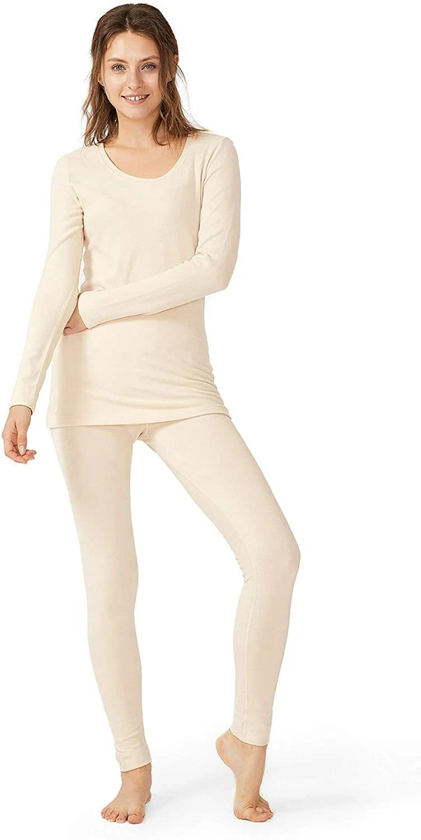 Femofit Women's Thermal Underwear Long Johns Set Soft Top Bottom