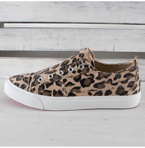 CORKY'S FOOTWEAR BABALU SNEAKER LEOPARD SIZE 7- NEW-A GREAT STAPLE!!! CLEARANCE! - Picture 2 of 4
