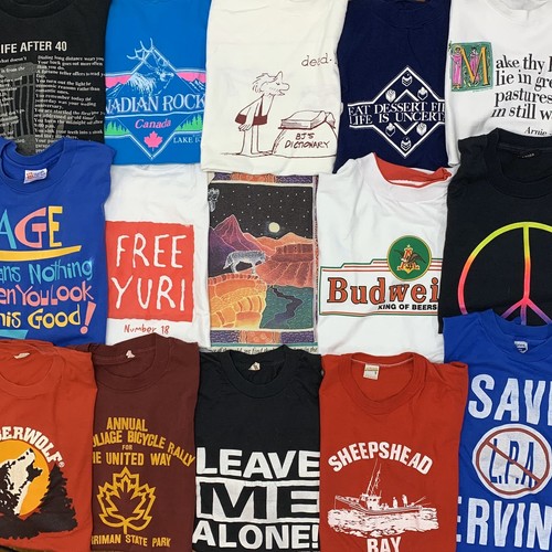 vintage t shirt lot 80s 90s 15 Single 