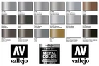 Vallejo Metal Color Acrylic Hobby Paint / Metal Varnish / Primer : 32 ml Bottles
