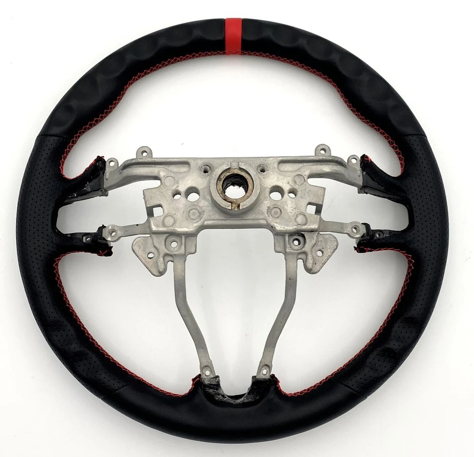 REVESOL Black Sports Steering Wheel Red Strip for 2009-2014 Honda Fit GE/Insight — 第 3/3 张图片