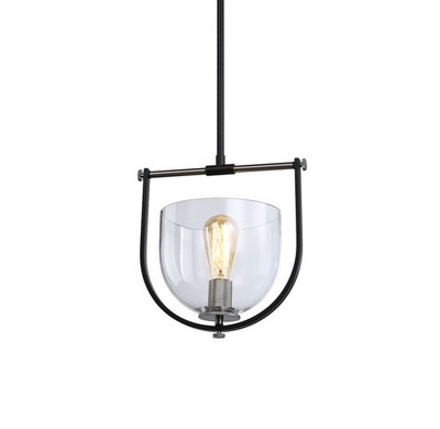 Artcraft Lighting AC11741 Cheshire 12''W Mini Pendant - Black