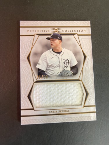 2025 Topps Definitive Tarik Skubal Jumbo Relic Jersey 25/50 Game Used Tigers