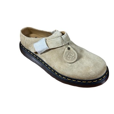 Dr. Martens Isham Beige Suede Mules Clogs Mens 10.5