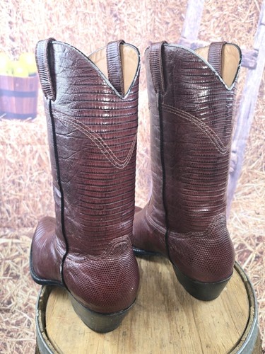 Bota de Vaquero Para Hombre Personalizada Clásica Completa Argentina Teju Lizard 10 D DE ARRIBA A ABAJO - Imagen 7 de 16