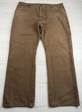 Vtg Dickies Canvas Carpenter Pants Duck Workwear Construction Grunge Y2K 40x30