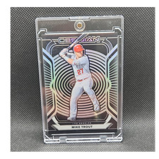 Panini 2021 Chronicles Obsidian Insert Mike Trout #50 Los Angeles Angels