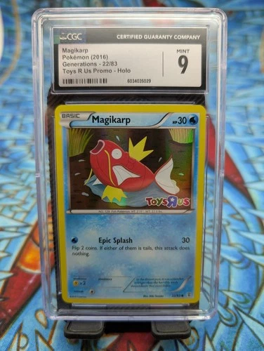 Magikarp 22/83 Toys R Us Promo 2016 Generations CGC 9 Graded Pokémon Card