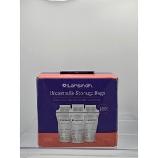 Lansinoh Breastmilk Storage Bags 100 Count Presterilized BPA BPS Free DoubleSeal