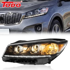 For 2019 2020 Kia Sorento Halogen w/LED DRL Headlight w/Blub Left Driver Side LH