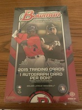 2015 Bowman Baseball Hobby Box Factory Sealed 1 Auto - Devers, Rodon, Reyes??? 