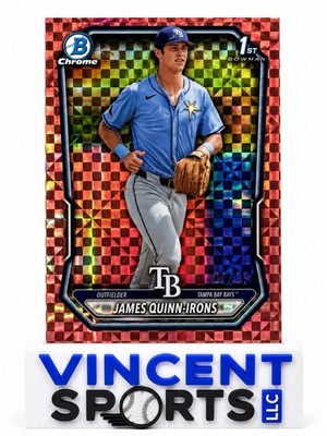 2026 Bowman - James Quinn-Irons - #BCP-4 Role Gold Xfractor #1/15 Bookend Rays