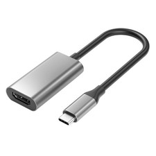 Type C To HDTV Adapter 4K 30Hz Video Screen Converters Aluminum Video Sound