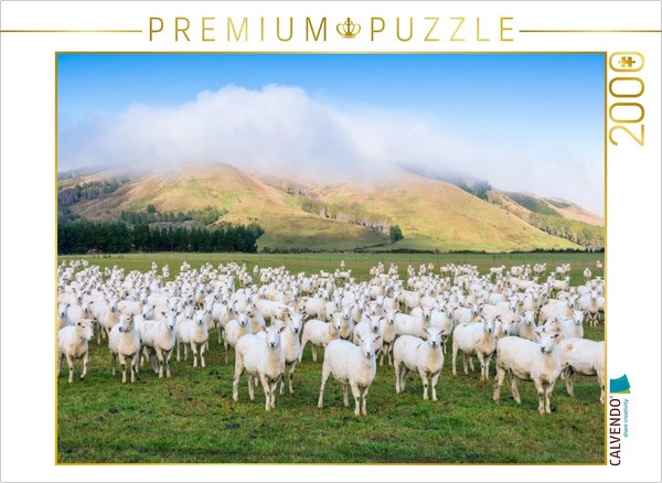 Calvendo Puzzle Schafherde, Canterbury 2000 Teile Puzzle Quer | 2000 Teile Lege--image