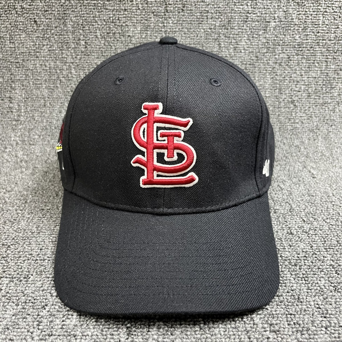 St. Louis Cardinals '47 Brand Sure Shot MVP Snapback Hat Black STL Bird on Bat