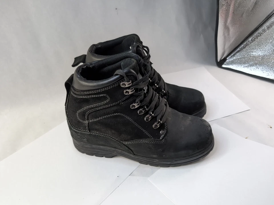 CALDEN K881802 - 5.2" Alto Elevador Altura Aumento Nubuck Botas Negras Hombres 9 Foto 3 de 4