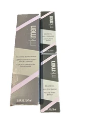 MARY KAY MK MEN~FOAMING BEARD WASH/CLEANSER and 2 Beard OIL~BRAND NEW