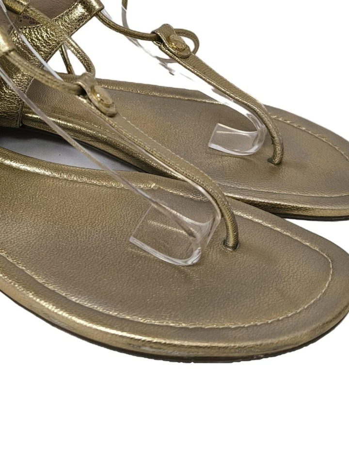 MICHAEL KORS Tong Dames Sandales T EU 38,5 doré style décontracté - Photo 3/4
