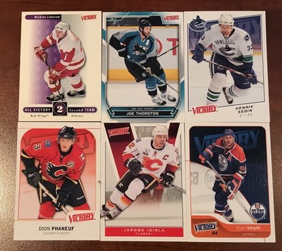 VARIOUS YEARS UD VICTORY ''PICK YOUR BASE CARDS'' MINIMUM 6 CARDS PER PURCHASE