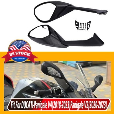 2PCS Rearview Mirror w/ Turn Signal For 2018-23 Ducati Panigale V2 V4 V4S V4R SP