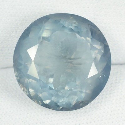18.09 ct RARE BEAUTIFUL NICE GRAY BLUE  NATURAL APATITE  ROUND See Vdo BYE