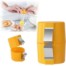 Egg Shell Opener, Hard Boiled Egg Peeler Egg Cube Egg Separator, Stainless St...