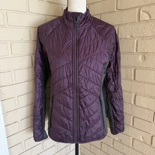 SmartWool Purple Puffer Jacket Hybrid Stretch Insulated Zip Performance Size M