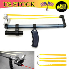 Outdoor Telescopic Slingshot with Red Laser Aim Hunting Slingshot Catapult