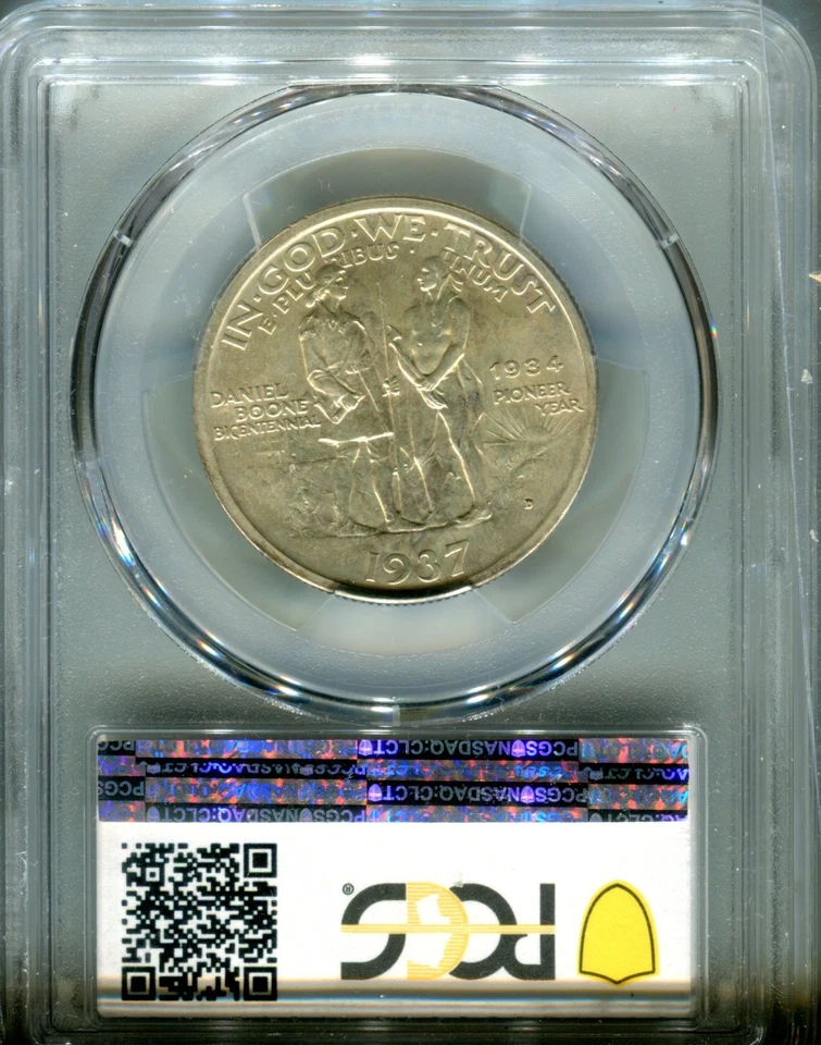 1937-D Boone Commemorative Half graded MS64 by PCGS - Image 2 of 4