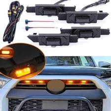 4pcs Raptor for 4Runner 2020 2021 2022 2023 LED Grille Lights Front Grill Amber