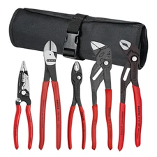 KNIPEX 5 Pc Core Pliers Set in Tool Roll