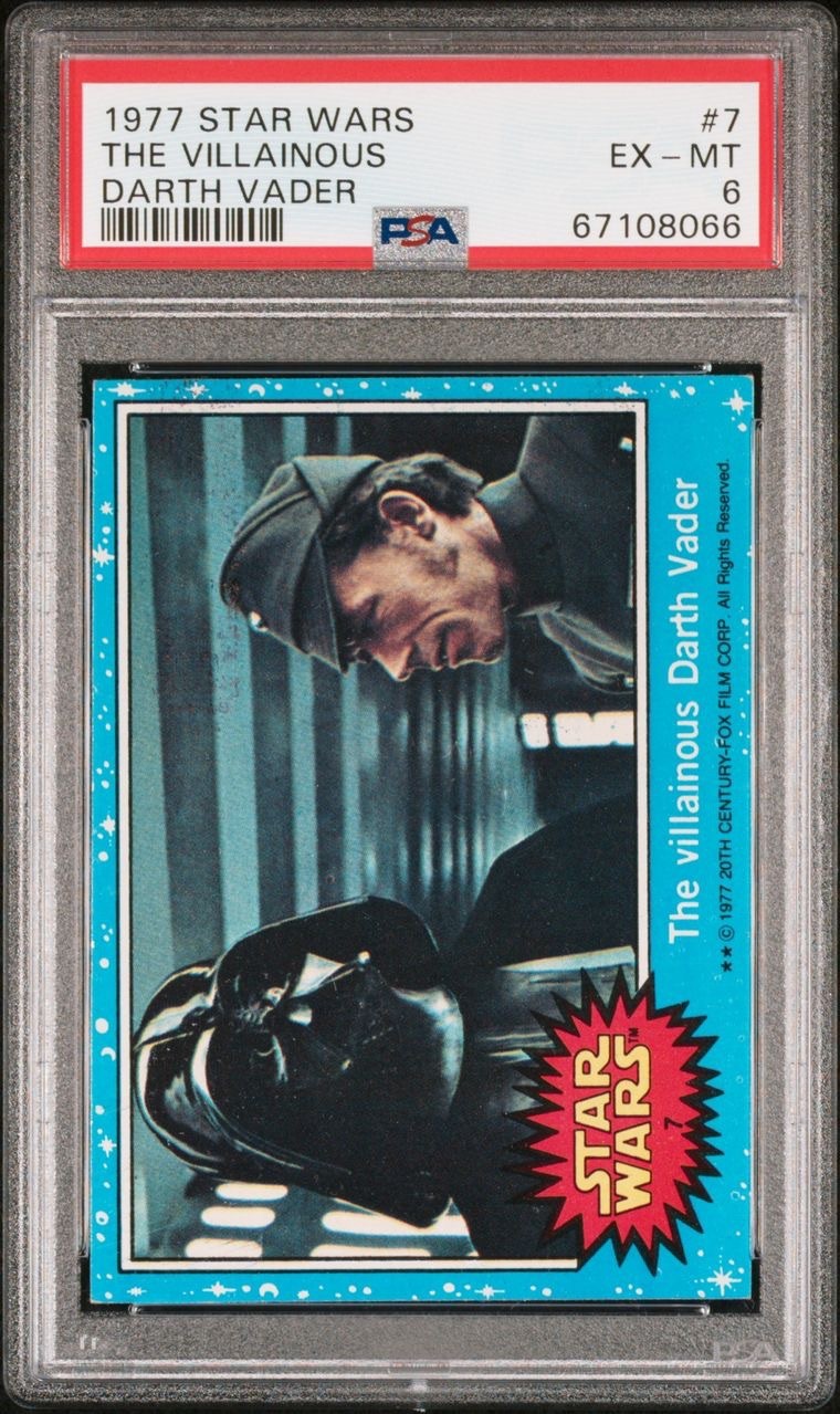 1977 Topps Star Wars The Villainous Darth Vader No. 7 PSA 6 🔥