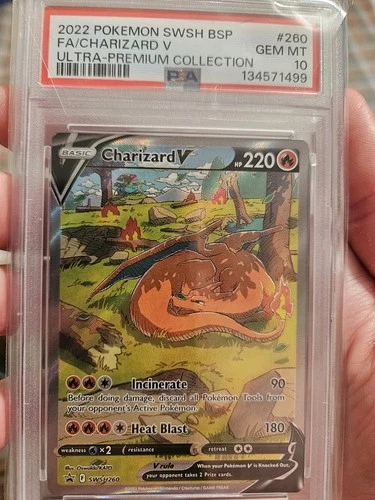 New Listing2022 Pokemon Charizard V UPC PSA 10 Gem Mint Sleeping Zard Charizard