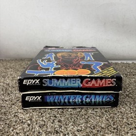 Atari 2600 Summer Games And Winter Games Lot CIB TESTED