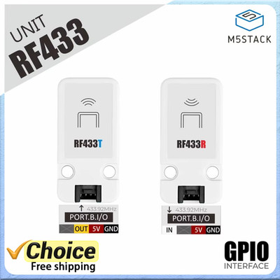 M5Stack RF433R/T Wireless RF Transmitter & Receiver Working Frequency 433.92MHz 