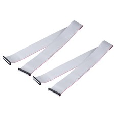 2 Pcs Flat Ribbon Cable, 2.54mm Pitch 63mm Width 100cm Long 50 Pin FC to FC