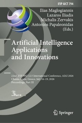 Artificial Intelligence Applications and Innovations: 22nd IFIP WG 12.5 Internat