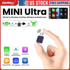 CarlinKit 2025 Mini Ultra Small & Compact Wireless Carplay/Android Auto Adapter