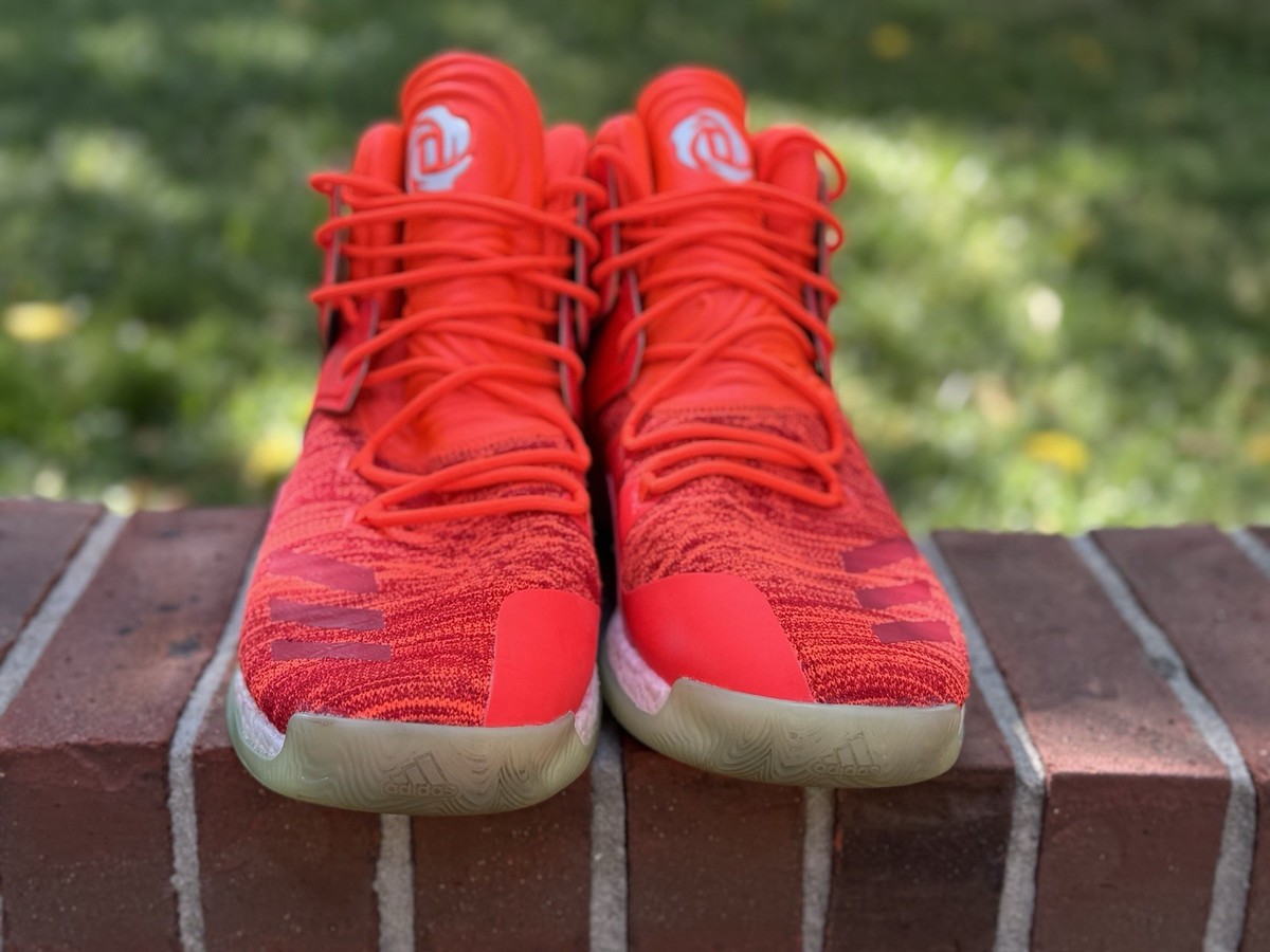 「ダース」 Men's Adidas D Rose 7 Primeknit 'Solar Red' US Size 13 Shoes