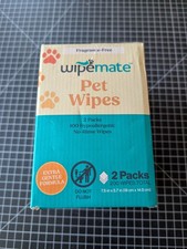 Wipemate Pet Wipes 2 pack 200 ct