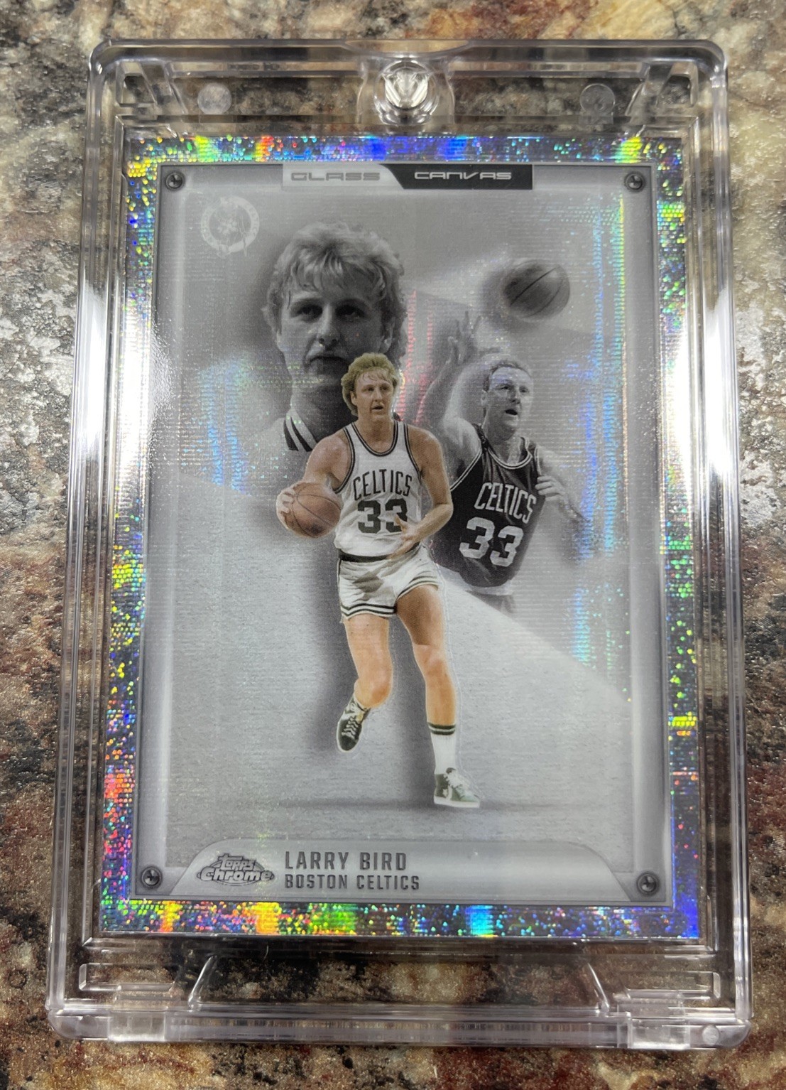 2025 Topps Chrome Glass Canvas Larry Bird Boston Celtics GC-15