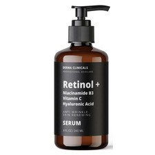 Retinol Niacinamide B3 Vitamin C Hyaluronic Acid Face Serum Hydrating NEW, 8oz