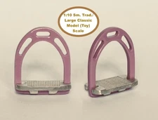HORSING AROUND Sm Trad/Lg Classic 1:10 LIGHTWEIGHT PERFORMANCE STIRRUPS Lavender