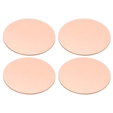 4 Pcs Metal Stamping Blanks, 40mm Round Stamping Tags, 0.8mm Thick, Copper Tone