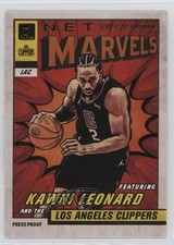 2021 Donruss Net Marvels Press Proof Gold Foil Black Text Kawhi Leonard #17 01nw