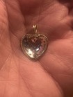 10K Gold Diamond Cluster Heart Pendant — photo 3