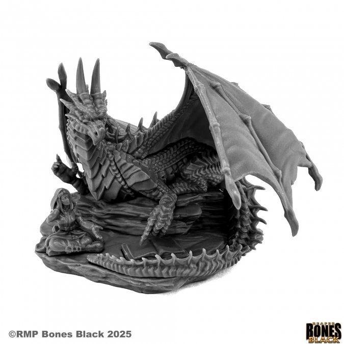 Reaper 44218 The Apprentice (Bones Black) Dragon & Female Mage